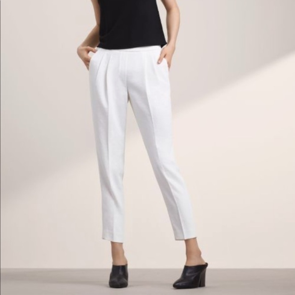 Aritzia Babaton Cohen Pants White Crepe sz 4